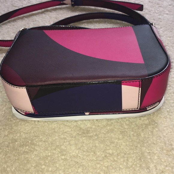 NWOT RARE Kate Spade Geometric Multi Colored Crossbody - Picture 5 of 7
